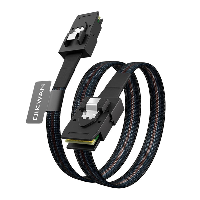 OIKWAN Internal Mini SAS Cable - SFF-8087 to SFF-8087 - 3.3FT - Image 1